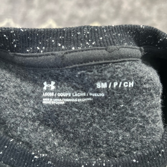 Mens Under Armor Lightweight Speckled Sweatshirt Small - Picture 2 of 4